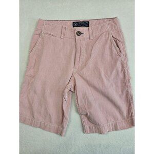 Vintage Y2K American Eagle Outfitters Mens Red & White Striped Classic Shorts 28